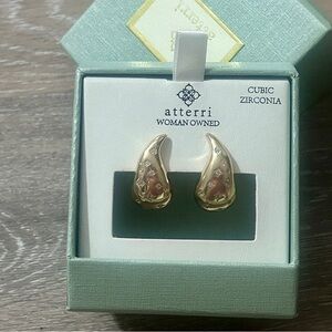 Gold Cubic Zirconia Earrings